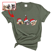 Load image into Gallery viewer, Pawarts | Cute Customized Dog Comfort Color T-shirt For Human [Lovely Xmas Gift]
