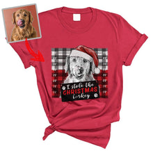 Load image into Gallery viewer, Pawarts | Hilarious Xmas Customized Dog Portrait Comfort Colors T-Shirt
