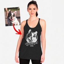 Load image into Gallery viewer, Pawarts | The Cutest Custom Dog Tri-Blend Tank Top For Dog Mom
