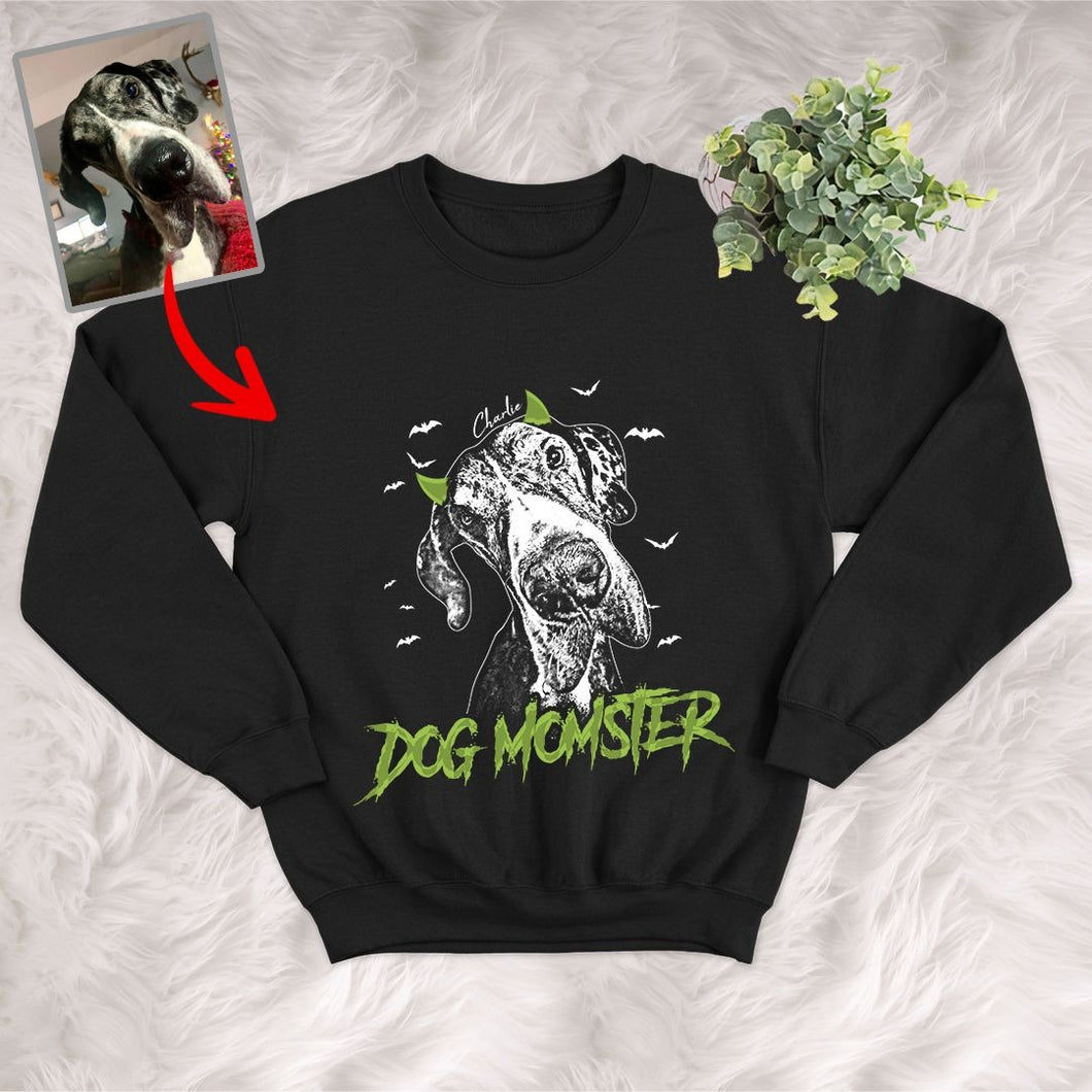 Pawarts |  Dog Momster Customized Sweatshirt [Best For Halloween]