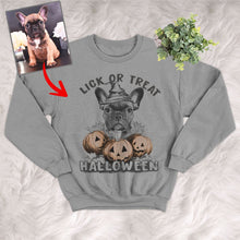 Load image into Gallery viewer, Pawarts | Personalized Halloween Sketch Dog Sweatshirt [Halloween Costume]
