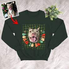 Load image into Gallery viewer, Pawarts | Born To Be Cute Personalized Dog Portrait Sweatshirt [Christmas Gift]
