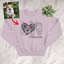 Load image into Gallery viewer, Pawarts | LOVE Custom Sketch Dog Sweatshirt [For Human]
