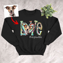 Load image into Gallery viewer, Pawarts | LOVE Colorful Custom Dog Art Sweatshirt [For Human]
