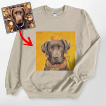 Load image into Gallery viewer, Pawarts |  Custom Dog Art With Fall Vibe Sweatshirt [Special Gift]

