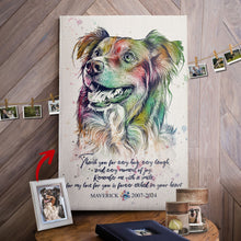Load image into Gallery viewer, Pawarts | Unique Custom Dog Canvas [Memorial Gift for Dog Lovers]
