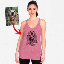 Load image into Gallery viewer, Pawarts | The Cutest Custom Dog Tri-Blend Tank Top For Dog Mom
