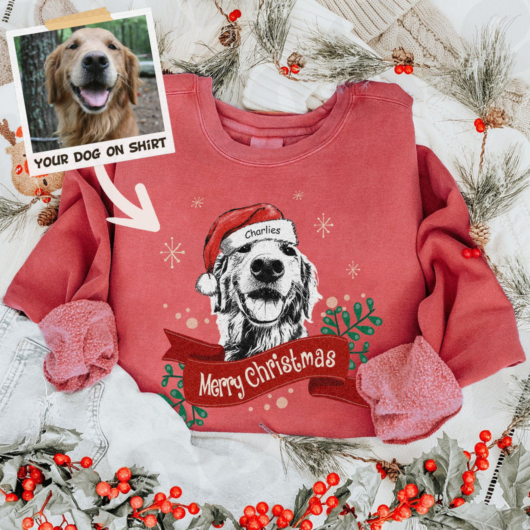 Pawarts | Unique Xmas Customized Comfort Color Sweatshirt For Dog Human