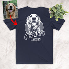 Load image into Gallery viewer, Pawarts | Custom Dog Portrait Backside Unisex T-shirt
