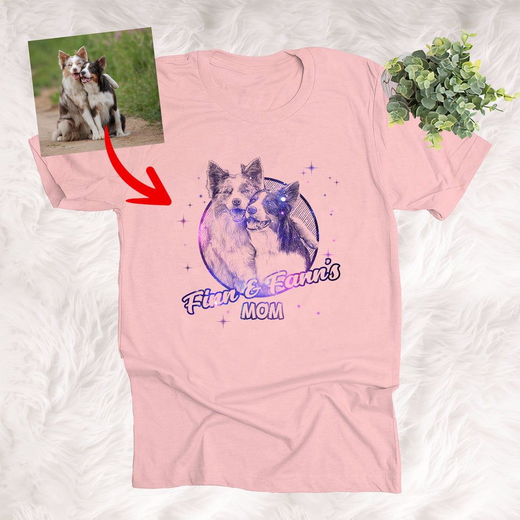 Pawarts - Personalized Unique Sketch Dog Unisex T-shirt [For Dog Lovers]
