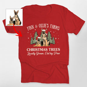 Funny Dog Christmas Tree Farm, Classic Xmas T-Shirt For Dog Lovers