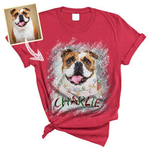 Load image into Gallery viewer, Pawarts | Personalized Christmas Dog Comfort Colors Vintage T-shirt [Christmas Gift]
