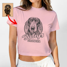 Load image into Gallery viewer, Custom Dog Baby Tee - Hand-Drawn Dog Sketch, Cute Gift for Dog Moms
