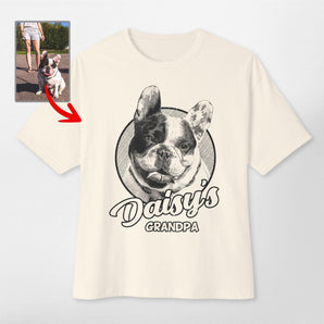 Custom Dog Portrait Oversized T-shirts for Dog Lovers - Pawarts