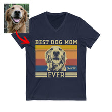 Load image into Gallery viewer, Pawarts | Amazing Best Dog Mom Custom Dog V-neck Shirt
