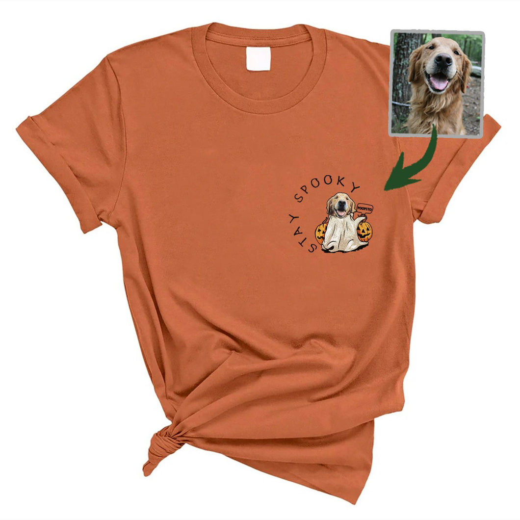 Pawarts | Personalized Halloween Dog Costume Stay Spooky Comfort Colors T-shirt [For Hooman]