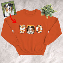 Load image into Gallery viewer, Pawarts |  Halloween Pumpkin Custom Dog Portrait Sweatshirt
