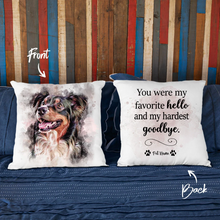 Load image into Gallery viewer, Pawarts | Memorial Custom Dog Pillowcase [Sentimental Addition]
