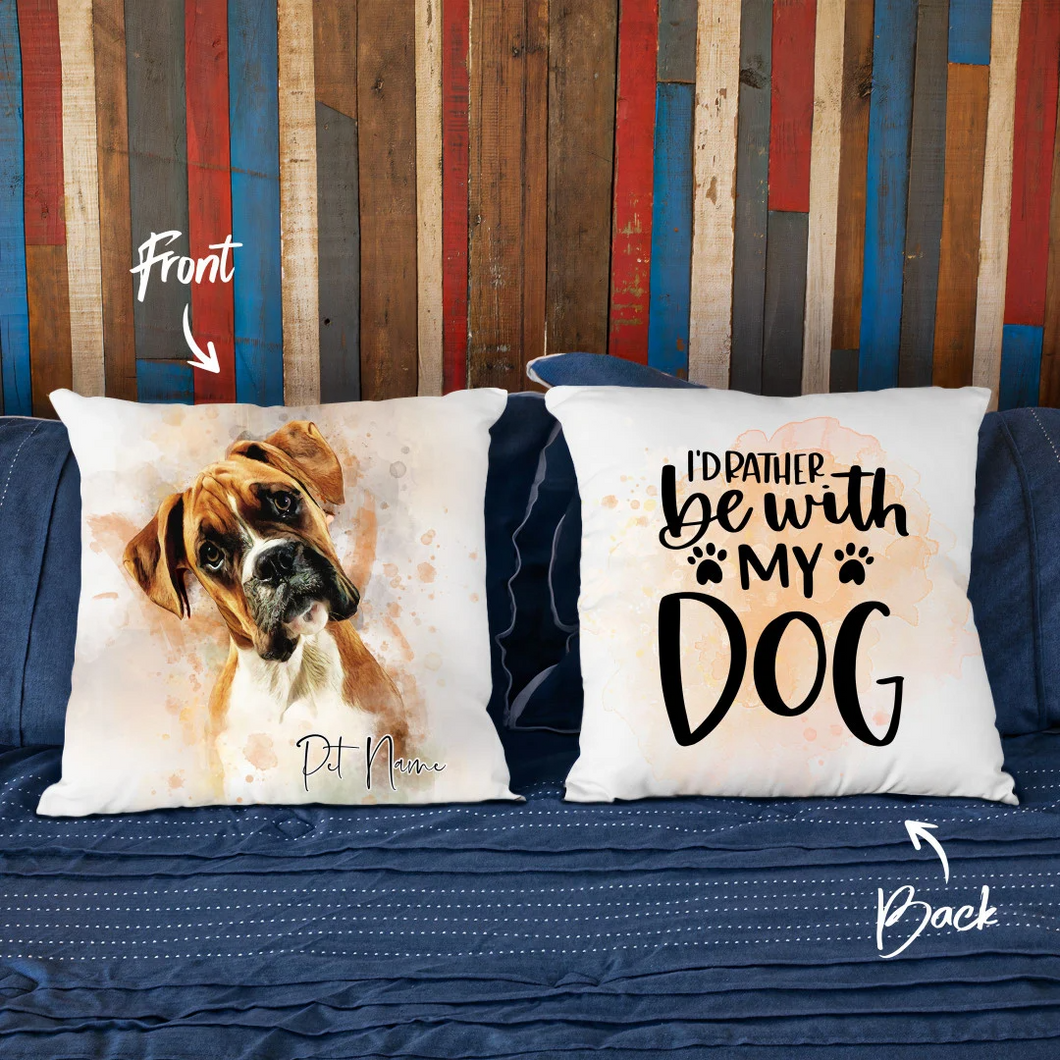 Pawarts | Great Custom Dog Portrait Pillowcase [Life Is Better With My Dog]