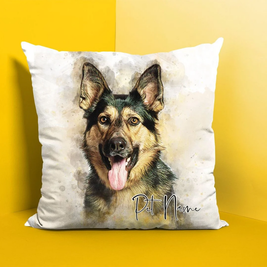 Pawarts | Impressive Personalized Dog Portrait Pillowcase
