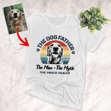Load image into Gallery viewer, Pawarts | Custom Dog T-Shirt The Man The Myth [Vintage Style]
