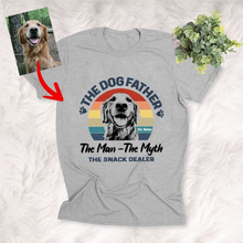 Load image into Gallery viewer, Pawarts | Custom Dog T-Shirt The Man The Myth [Vintage Style]

