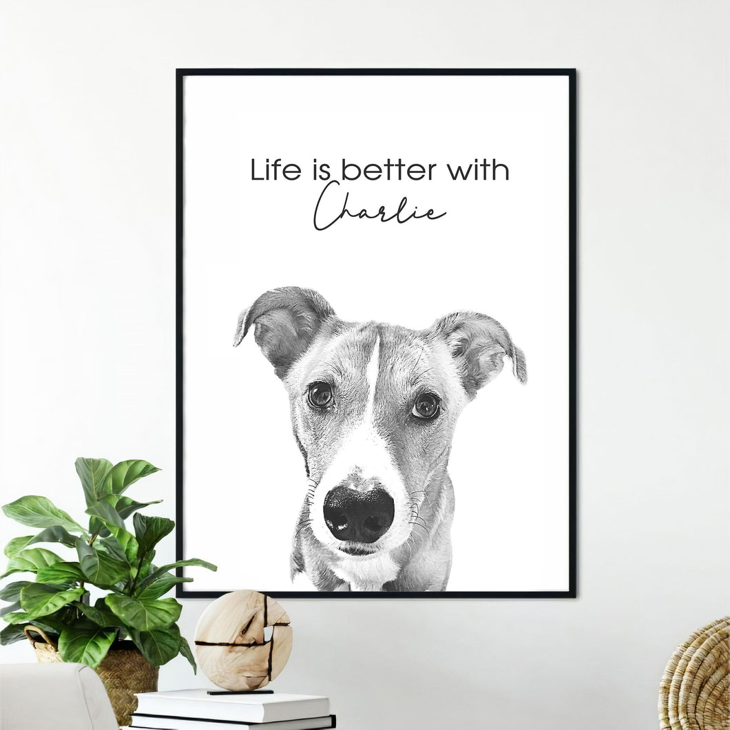 Pawarts | Wonderful Personalized Dog Portrait Poster