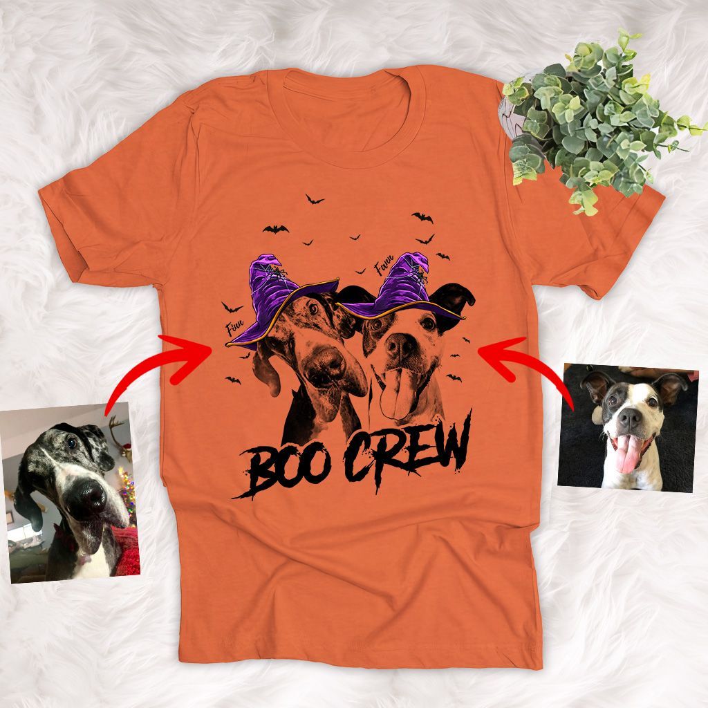 Pawarts | Halloween Witch Hat Custom Dog Portrait Unisex T-Shirt