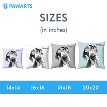 Load image into Gallery viewer, Pawarts | Cute Personalised Dog Ears Outline Hand-drawn Pillow

