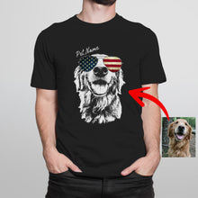 Load image into Gallery viewer, Pawarts - [Surprise Gift for Independence Day] Custom Dog T-Shirt For Dog Dad
