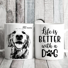 Load image into Gallery viewer, Pawarts - Precious Personalized Dog Mug for Humans (Life Is Better)
