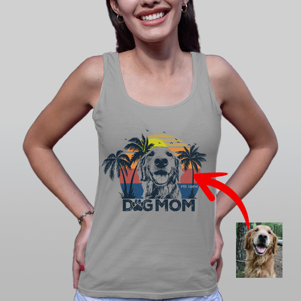 Pawarts | The Coolest Summer Vibes Custom Dog Tank Top For Dog Mom