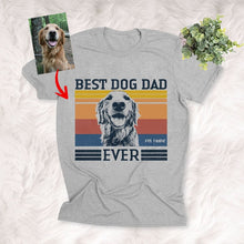 Load image into Gallery viewer, best dog dad ever shirt athletic heather
