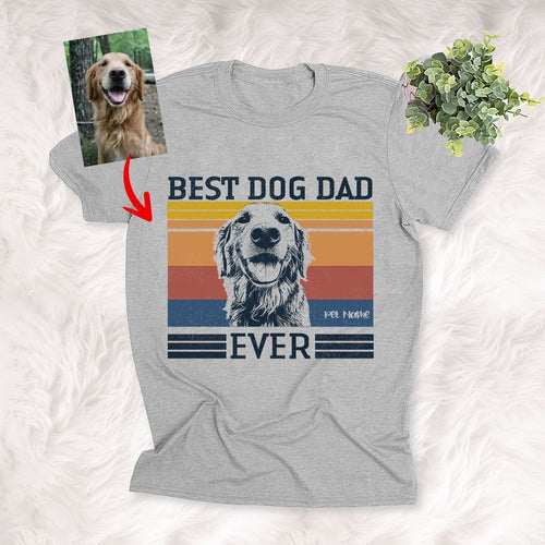 best dog dad ever shirt athletic heather