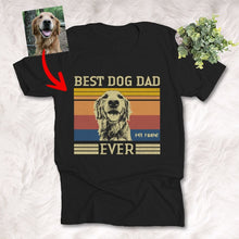 Load image into Gallery viewer, best dog dad ever shirt black
